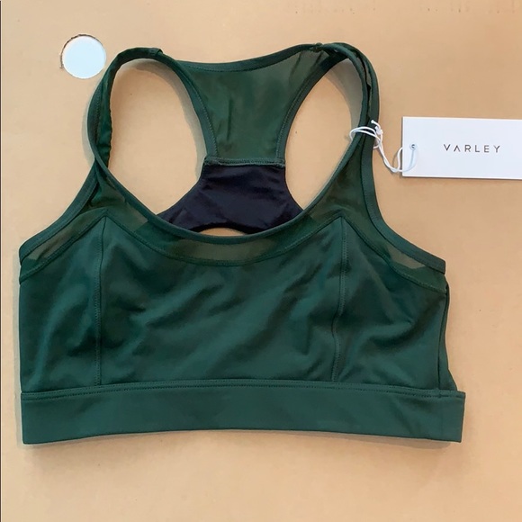 hunter green sports bra
